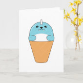 Carte Sceau à cône glacé (Fleur jaune)