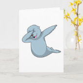 Carte Sceau au dab de danse Hip Hop (Fleur jaune)