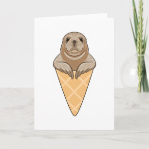 Carte Sceau avec cône de glace