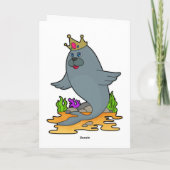 Carte Sceau comme roi avec couronne (Dos)