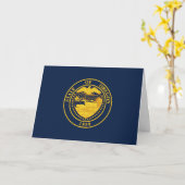 Carte Sceau de l'Oregon (Fleur jaune)