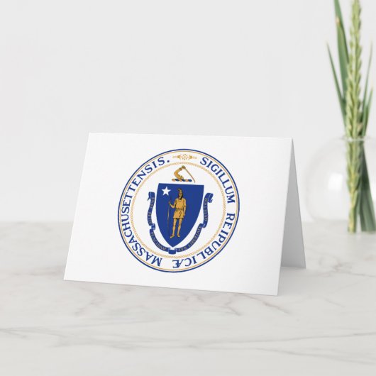 Carte Sceau du Massachusetts (Devant)
