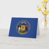 Carte Sceau du Wisconsin (Fleur jaune)