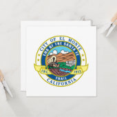 Carte Sceau urbain d'El Monte (Californie) (Devant/Arrière en situation)