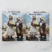 Carte **"Scellé avec un baiser : Otterly in Love"** (Intérieur)