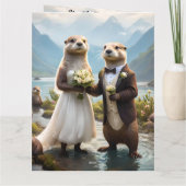 Carte **"Scellé avec un baiser : Otterly in Love"** (Dos)