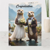 Carte **"Scellé avec un baiser : Otterly in Love"** (Devant)