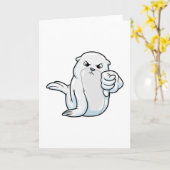 Carte Sceller avec Désapprouver (Fleur jaune)