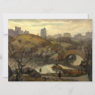 Carte Scène à Central Park (New York, New York, États-Un