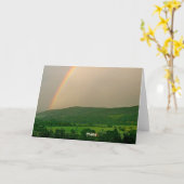 Carte Scene arc-en-ciel inspirant (Fleur jaune)