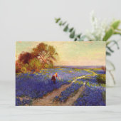 Carte Scène Bluebonnet avec fille (Debout devant)