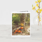 Carte Scène d'automne (Fleur jaune)