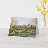 Carte Scène de chasse (Fleur jaune)