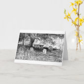 Carte Scène de cimetière de Halloween (Fleur jaune)