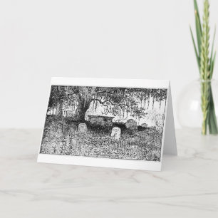 Carte Scène de cimetière de Halloween