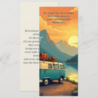 Carte Scène de coucher de soleil de montagne de campeur