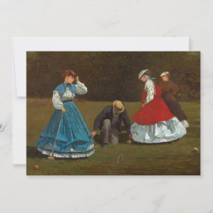 Carte Scène de croquet   Winslow Homer