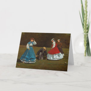 Carte Scène de croquet   Winslow Homer