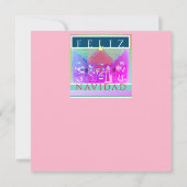 Carte Scène de Feliz Navidad Creche (Dos)