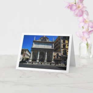 Carte Scène de la fontaine de l'Acqua Felice, Rome, Ital