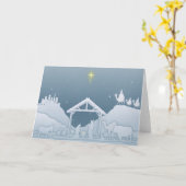 Carte Scène de la Nativité (Fleur jaune)