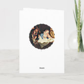 Carte Scène de la Nativité Bébé Jésus Vierge Marie Noël (Dos)