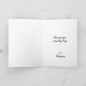 Carte Scène de la Nativité Bébé Jésus Vierge Marie Noël (Intérieur)