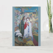 Carte Scène de la Nativité dans le Jardin avec Faune (Devant)