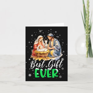 Carte Scène de la Nativité de Jésus Cool Noël chrétien E