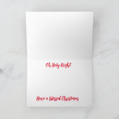 Carte Scène de la Nativité de Verre Tourné Noël (Intérieur)