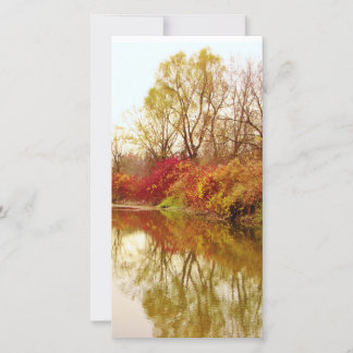 Carte Scène de la rivière Fall Forest