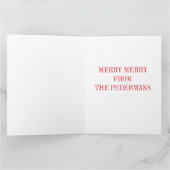 CARTE SCÈNE DE NEIGE MERRIE MERRIE (Intérieur)