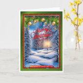 Carte Scène de Noël (Fleur jaune)