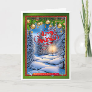 Carte Scène de Noël