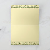 Carte Scène de Noël avec un teckel Santa Joyeux Noël (Intérieur)