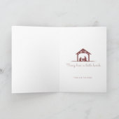 Carte Scène de Noël Chrétienne Noël (Intérieur)