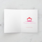 Carte Scène de Noël Chrétienne Noël (Intérieur)