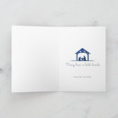 Carte Scène de Noël Chrétienne Noël (Intérieur)