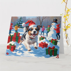 Carte Scène de Noël du Terrier australien