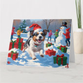 Carte Scène de Noël du Terrier australien (Devant)