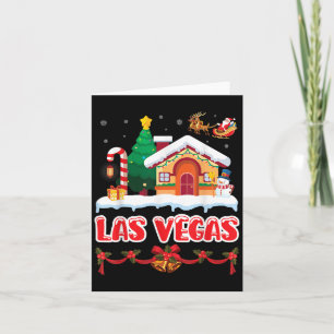 Carte Scène De Noël Festive À Las Vegas Winter Wonder