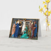 Carte Scène de Pâques de Crucifiction. (Fleur jaune)