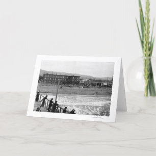 Carte Scène de plage au bord de la mer, photographie de