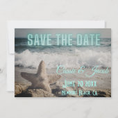 Carte Scène de plage moderne Save the Date (Devant)