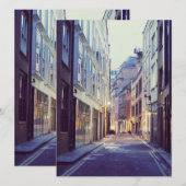 Carte Scène de rue à Soho Londres (Devant / Derrière)
