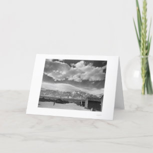 Carte Scène de rue de Manzanar, nuages 1943