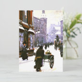 Carte Scène de rue en hiver, Copenhague (Debout devant)