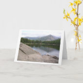 Carte Scène du lac au parc national Rocky Mountain (Fleur jaune)