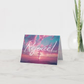 Carte Scène du lever du soleil de Pâques avec silhouette (Devant)