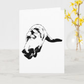 Carte Scène enroulée, pensée chaleureuse (Fleur jaune)